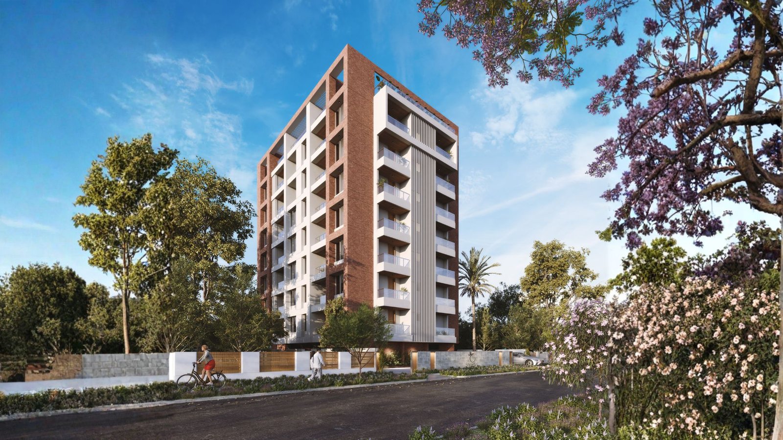Shreetej elevation during the day